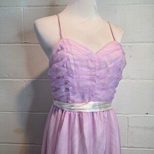 True Vintage 1960's Coquette Femi Operacore Brigerton Purple Formal Prom Dress